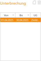 Untermenü "Zeiten", einstellen von Karenzen und Unterbrechungen. cpu-informatik.at