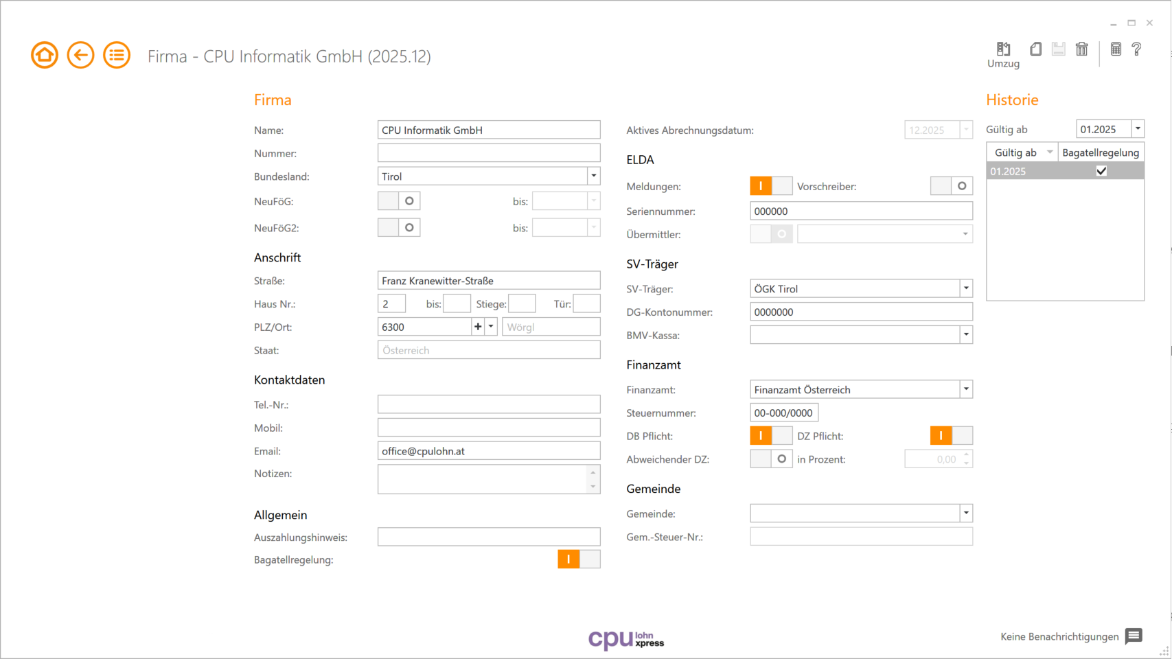Modul Firma cpu-informatik.at