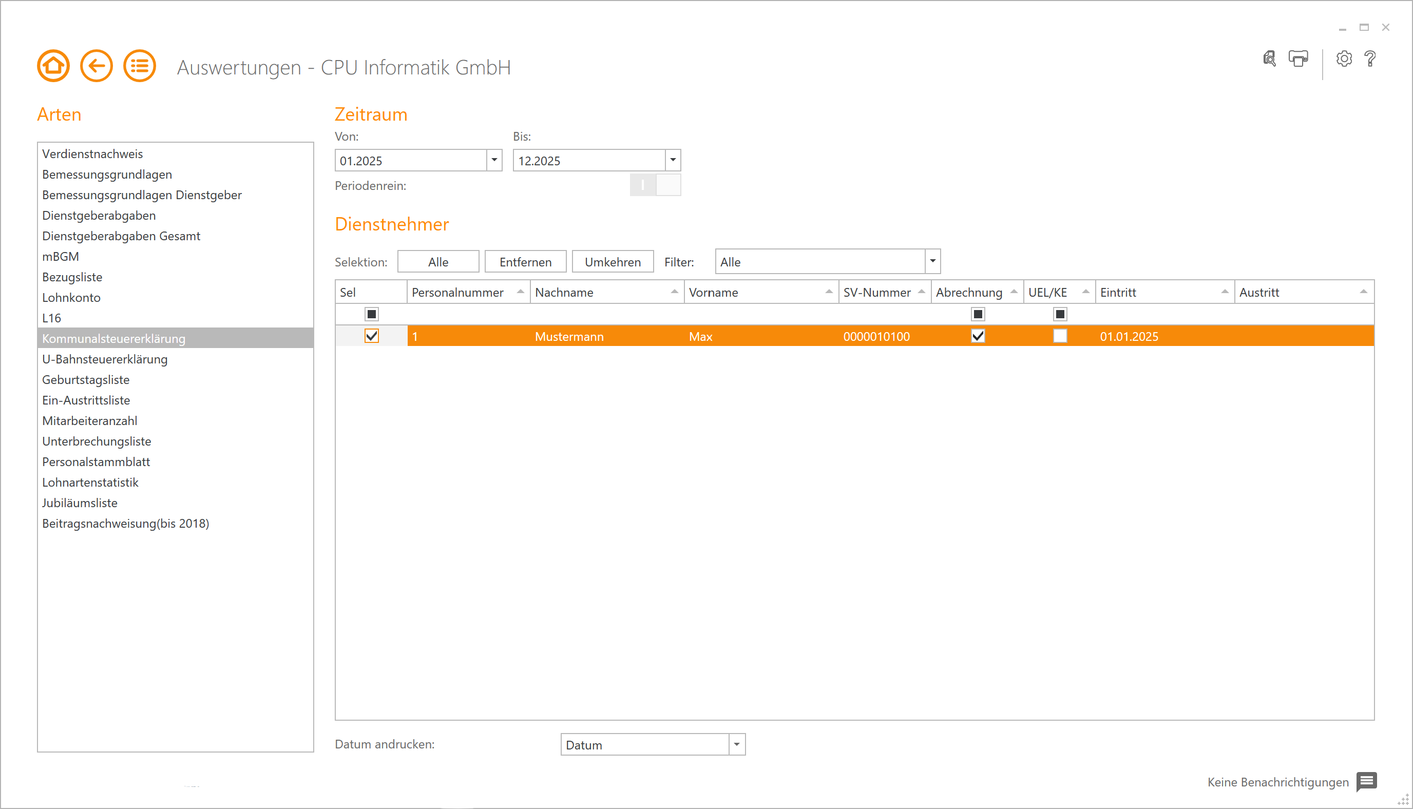 Auswertung Kommunalsteuererklärung. cpu-informatik.at